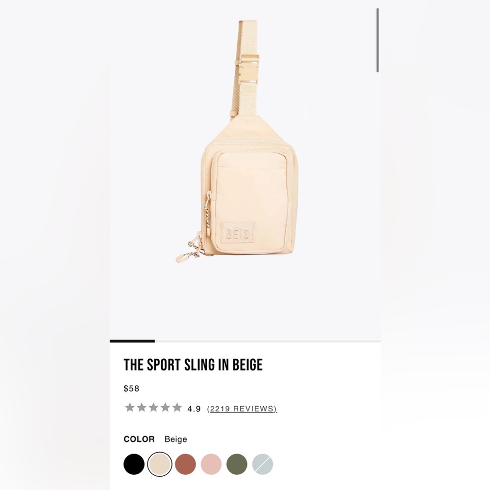 Beis Sport Sling in Beige